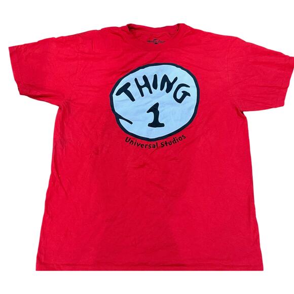 Vintage Tees - Universal Studios The Cat in the Hat Thing 1 Tee*SZ L‎ - Picture 1 of 6